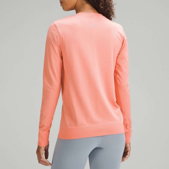 Lululemon | 2023 Swiftly Relaxed LS Seamless Shirt Sunny Coral W3FUPS (12) - Picture 3 of 15